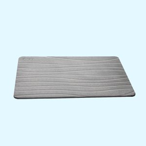 Stone Bath Mat Charcoal Grey Ecomm Sleepsutera.com