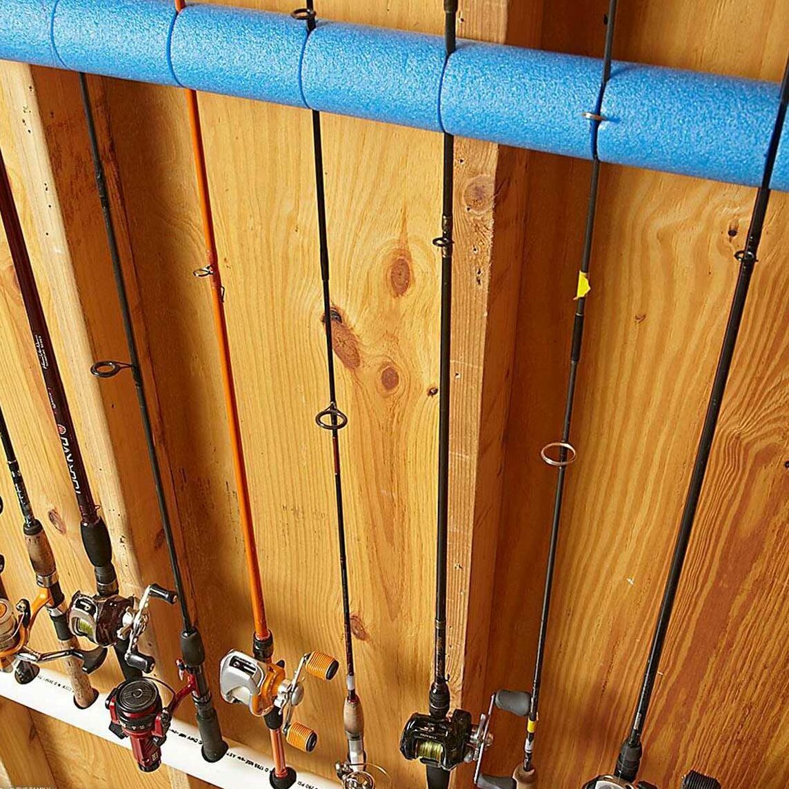fishing rod pvc organizer
