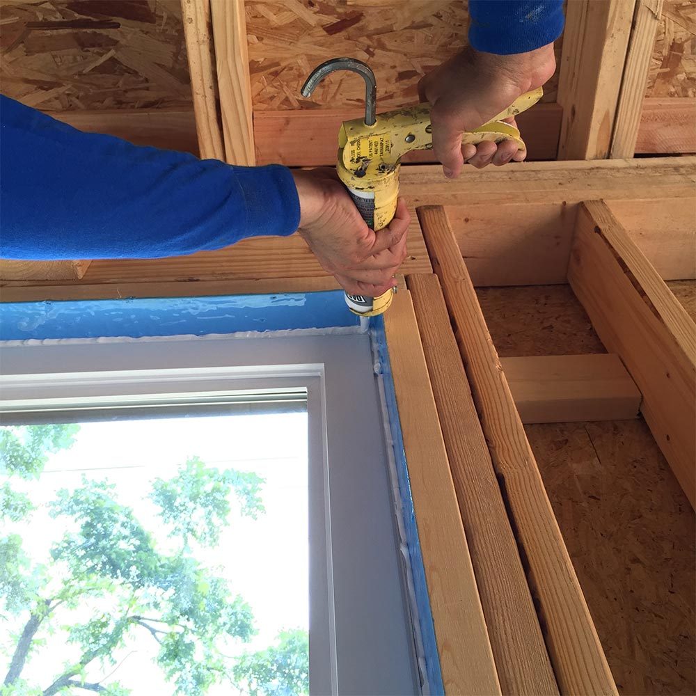 Making a waterproof window 