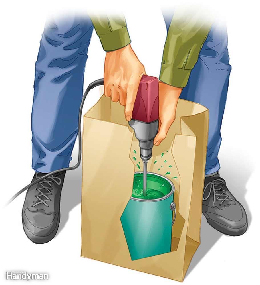 Mixing Paint in a Bag