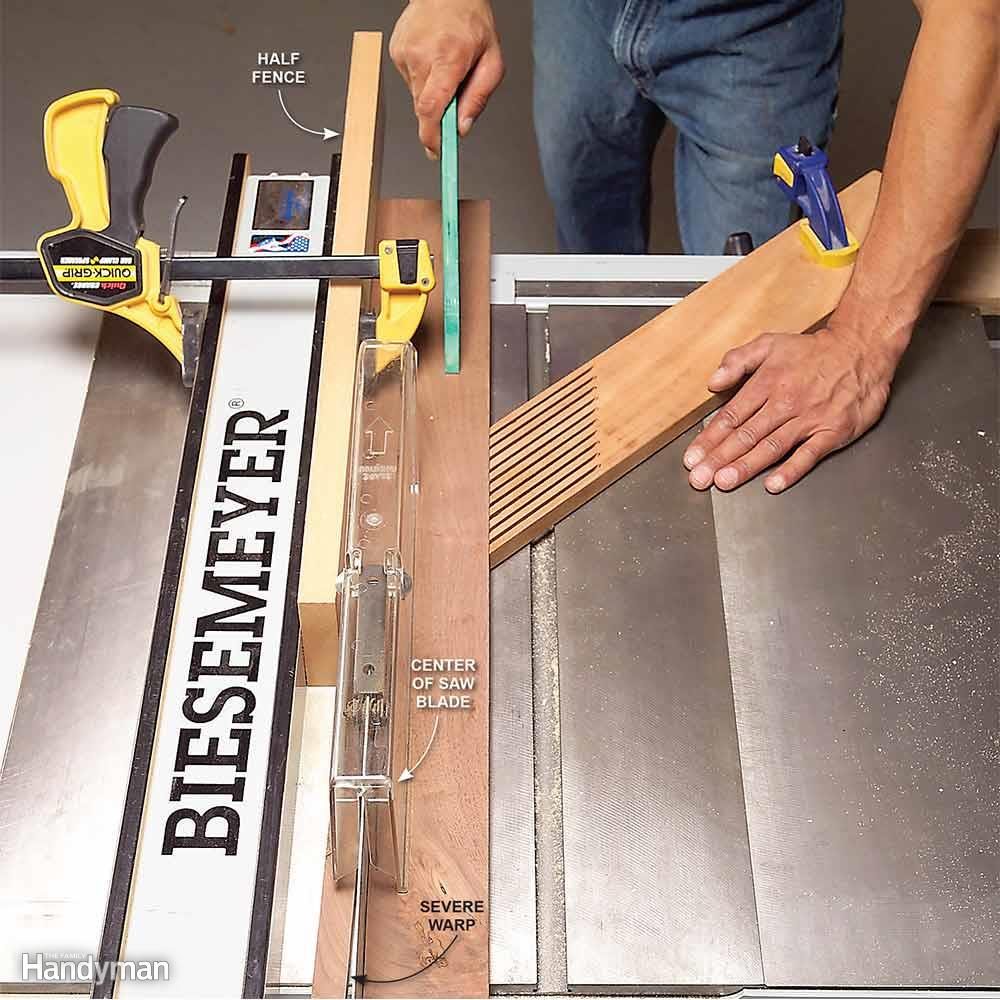 Use a Half Fence for Unruly Boards