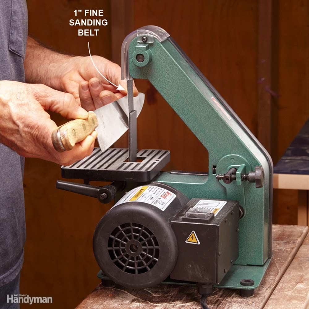 A 1-in. Belt Sander is a Versatile Sharpening Tool