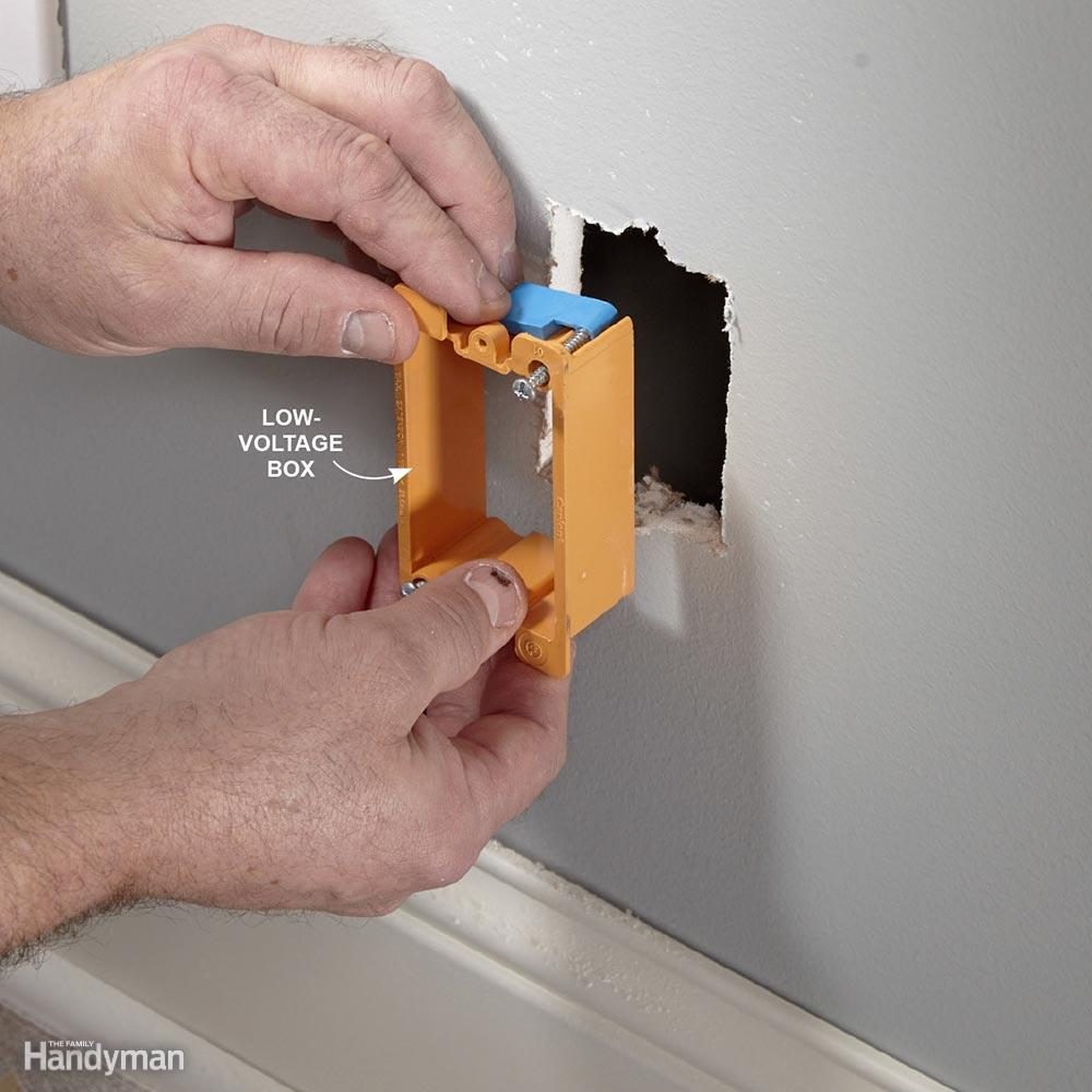 Install a Low-Voltage Box for Coaxial Cable