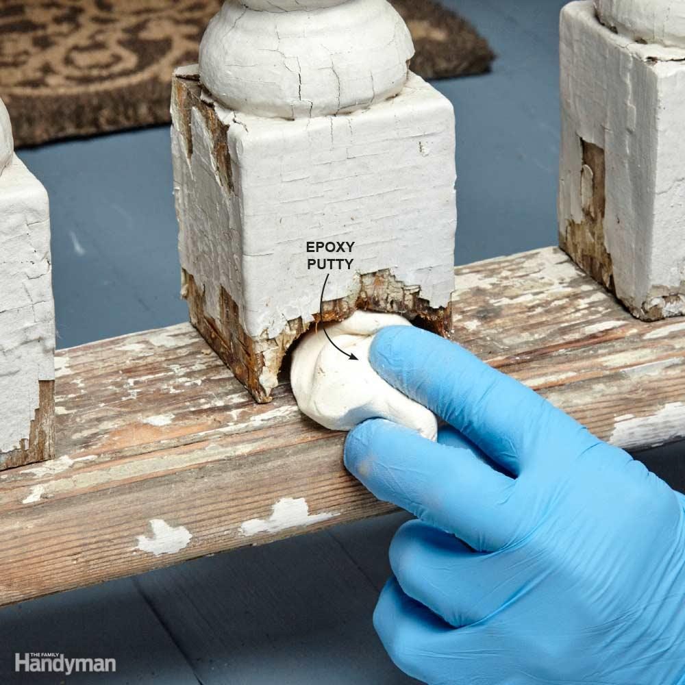 Replace Rotted Wood With Epoxy Putty