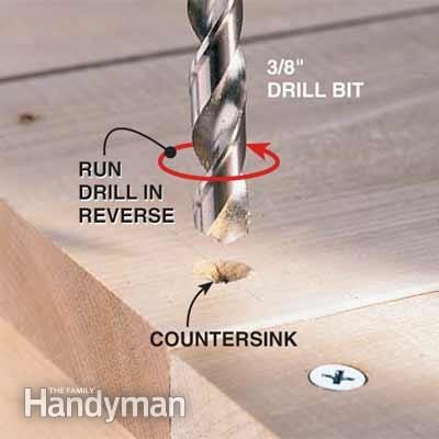 Makeshift Countersinking Tip