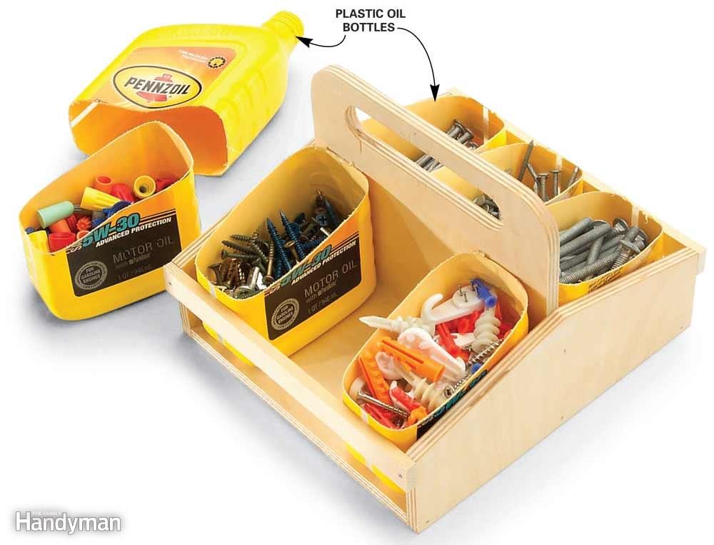 Oil-Bottle Hardware Tote