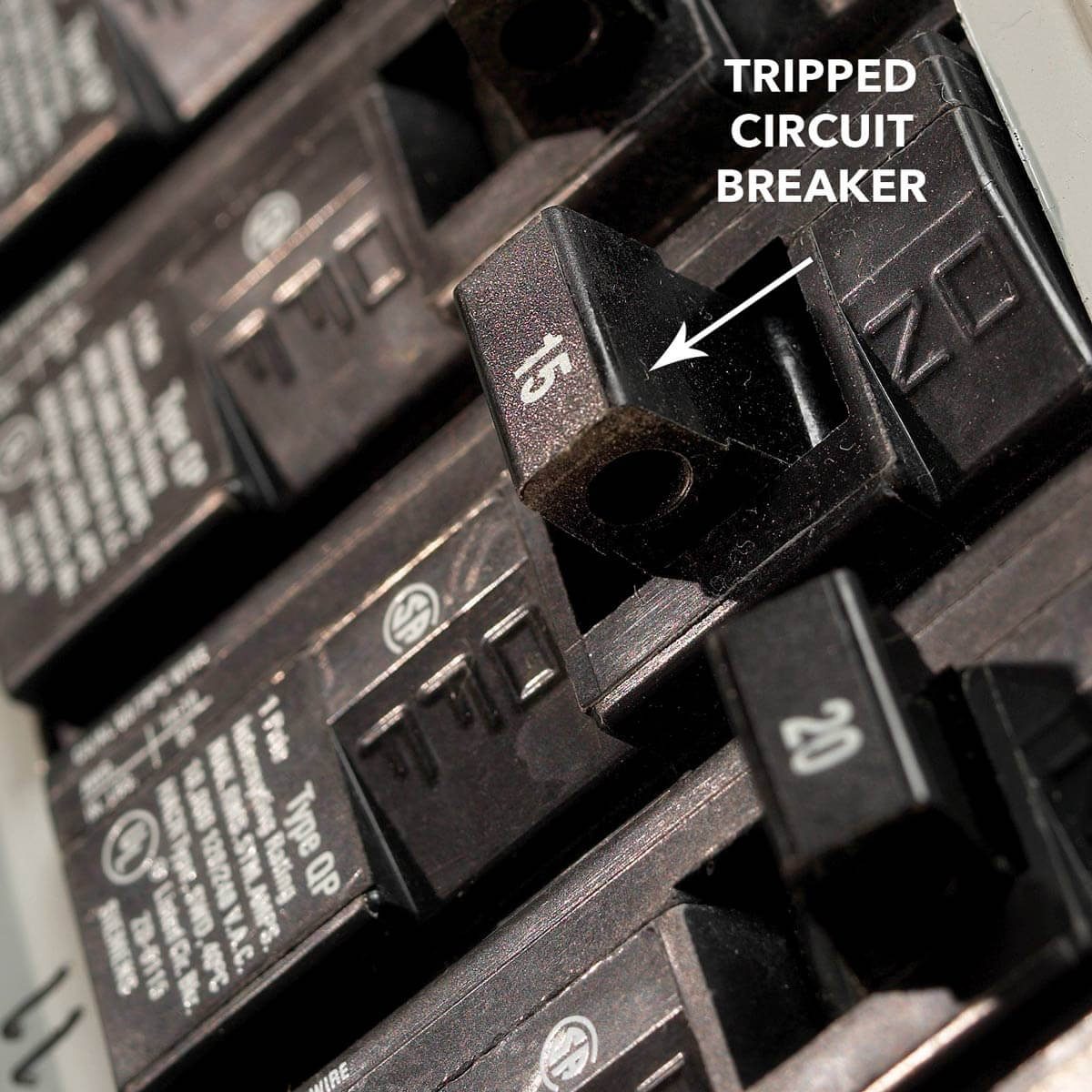 tripped circuit breaker