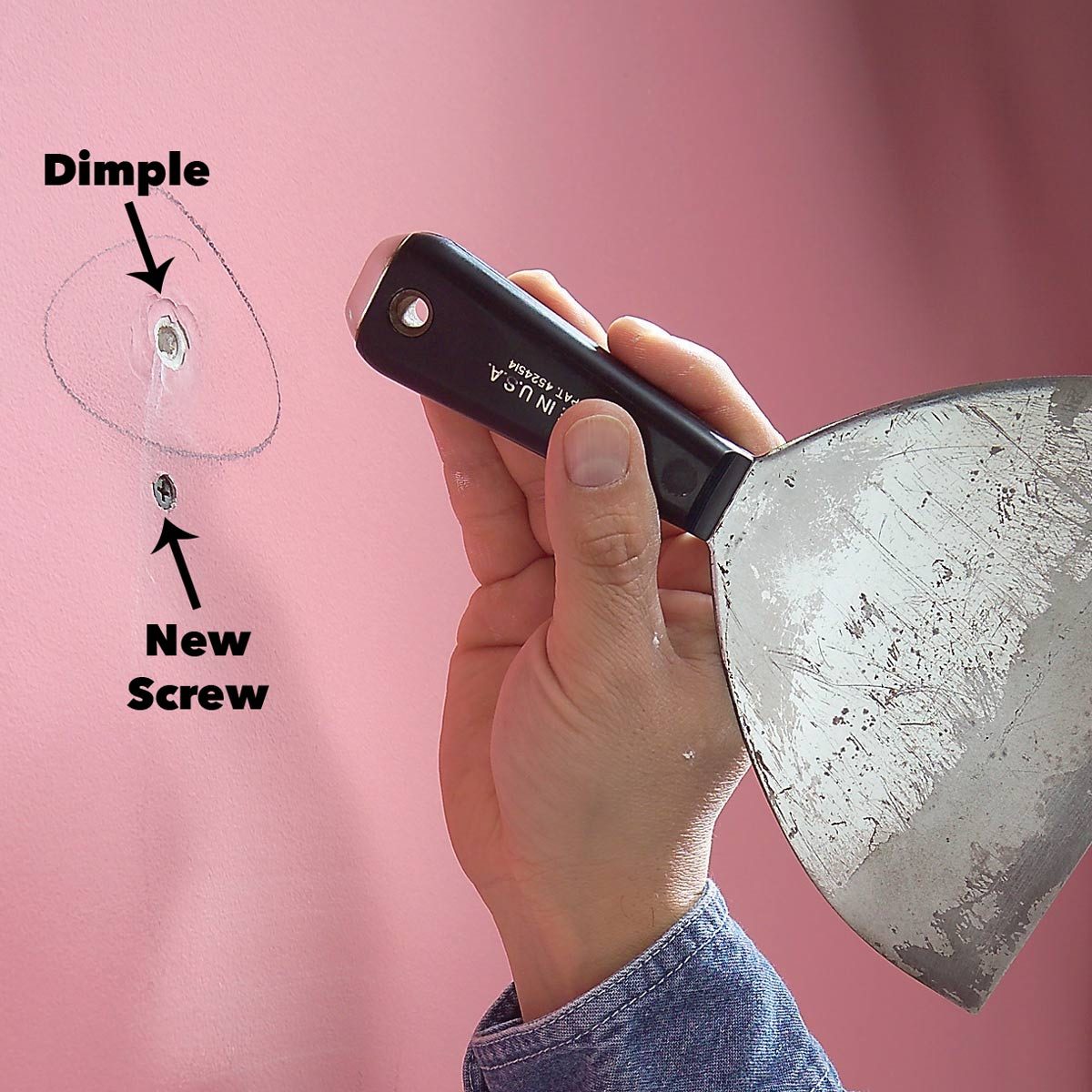 Drive the popped nail