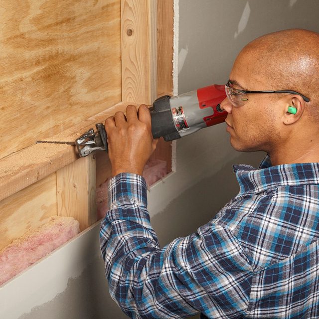 Cutting wooden frame