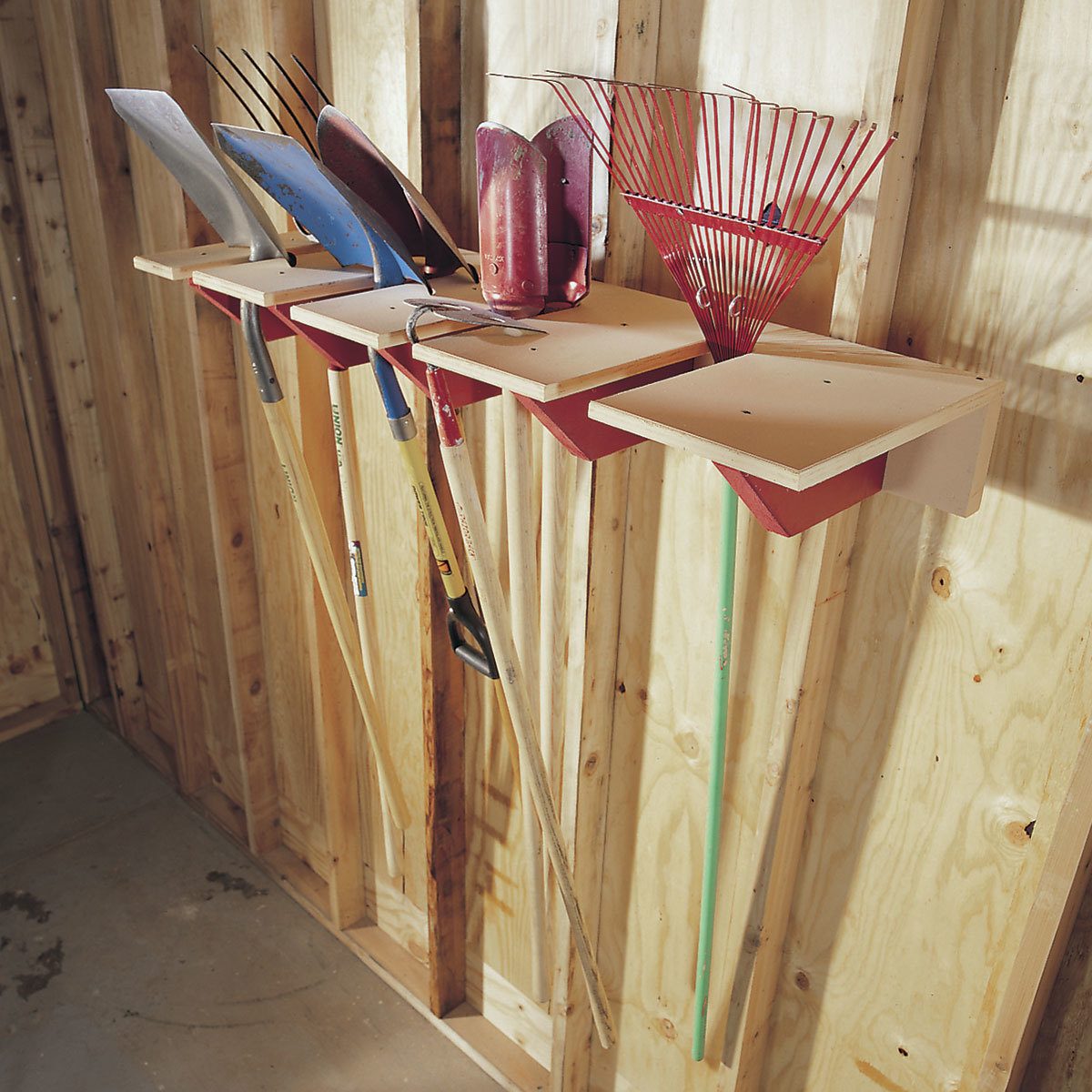 Long-Handled Tool Rack