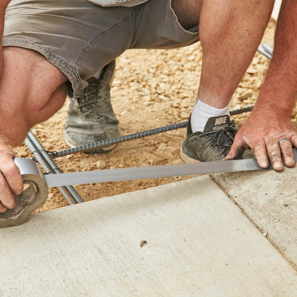 Protect adjoining concrete