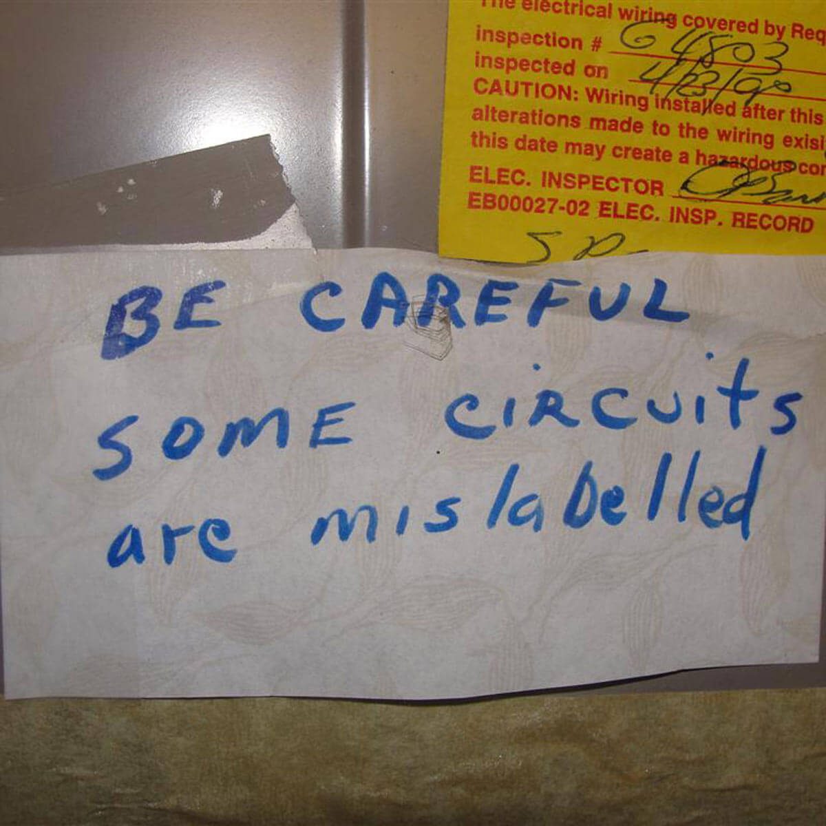 One more reason why voltage sniffers were invented