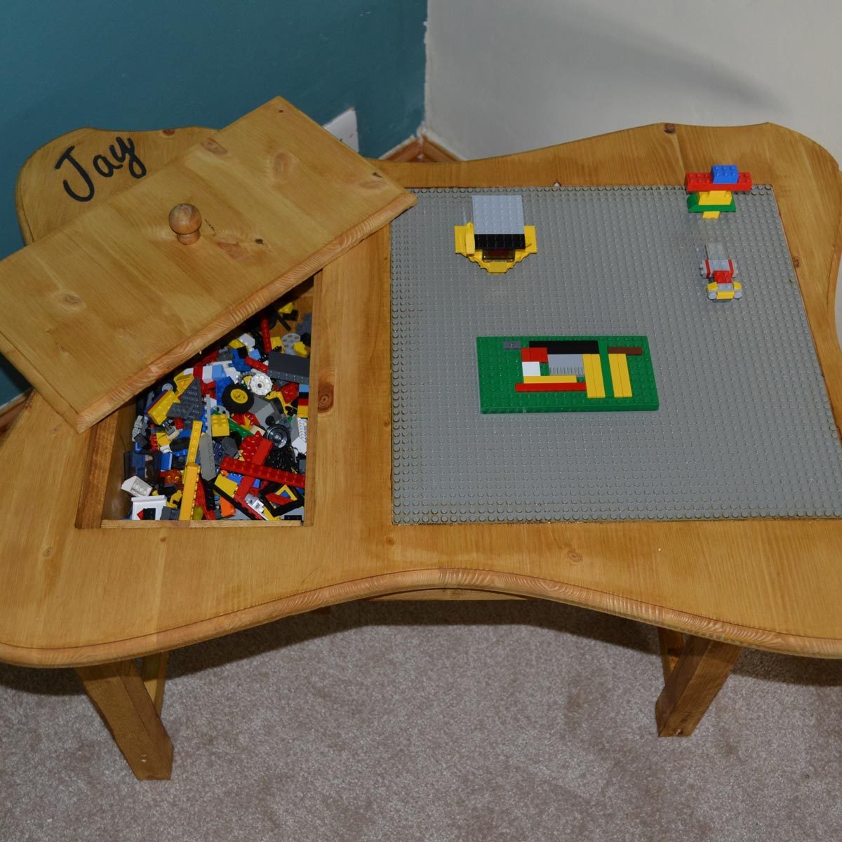Personalized Homemade LEGO Table
