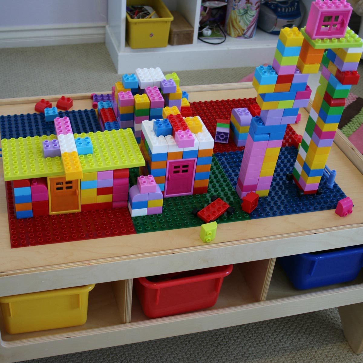 Multi-Purpose LEGO Building Table with Storage