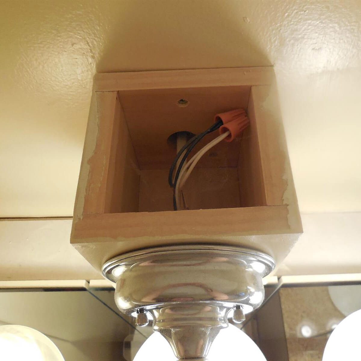 Wooden electrical box