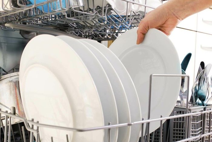 Dishwasher clean plates