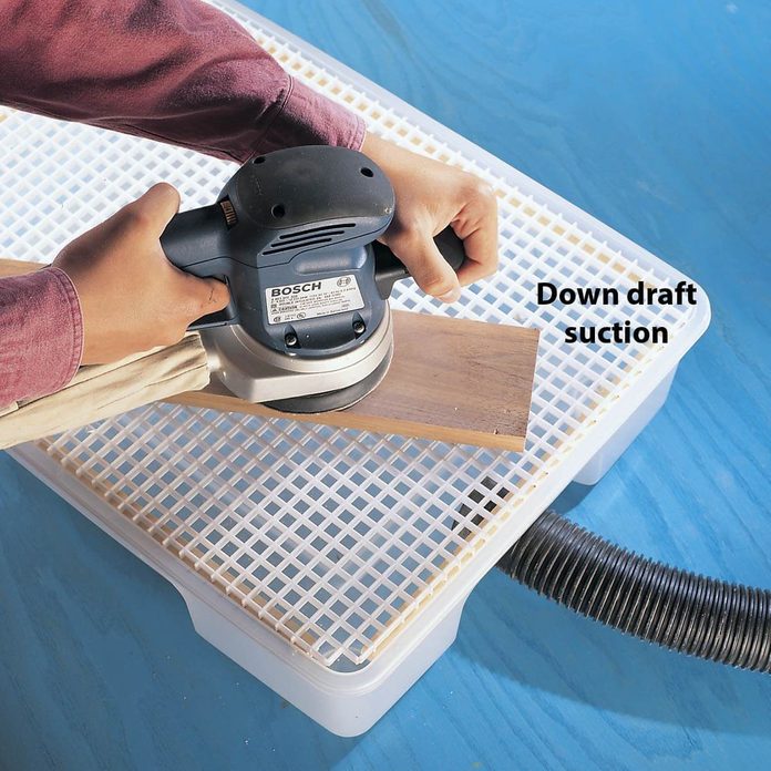 down draft sanding box