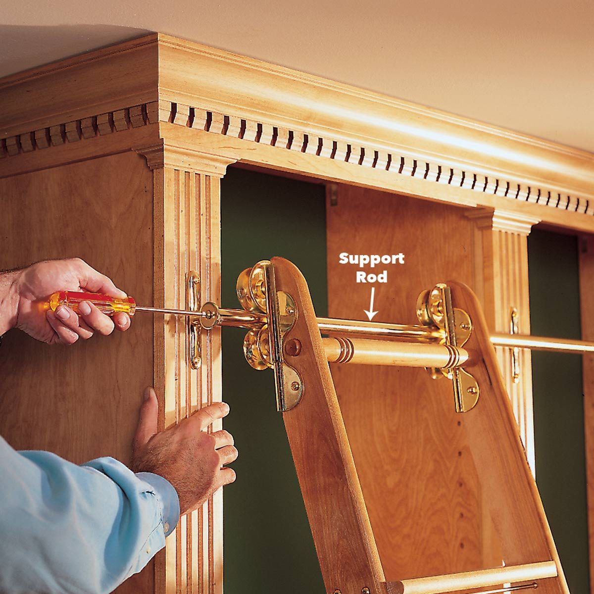 attach rolling ladder bookcase library bookcase with rolling ladder, fancy bookshelf, home library bookshelves