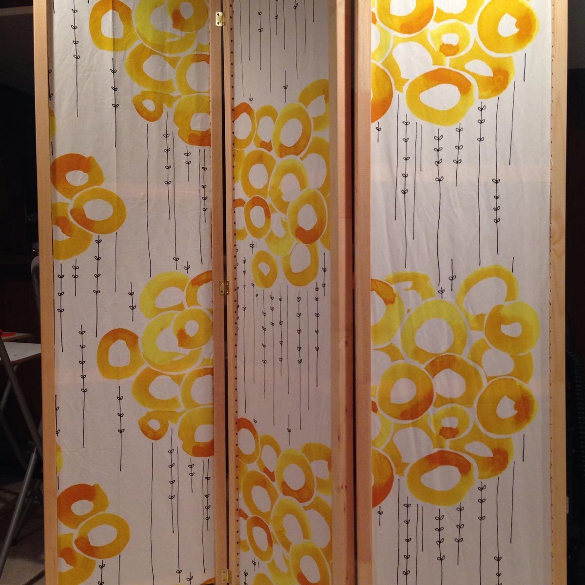 fabric room divider