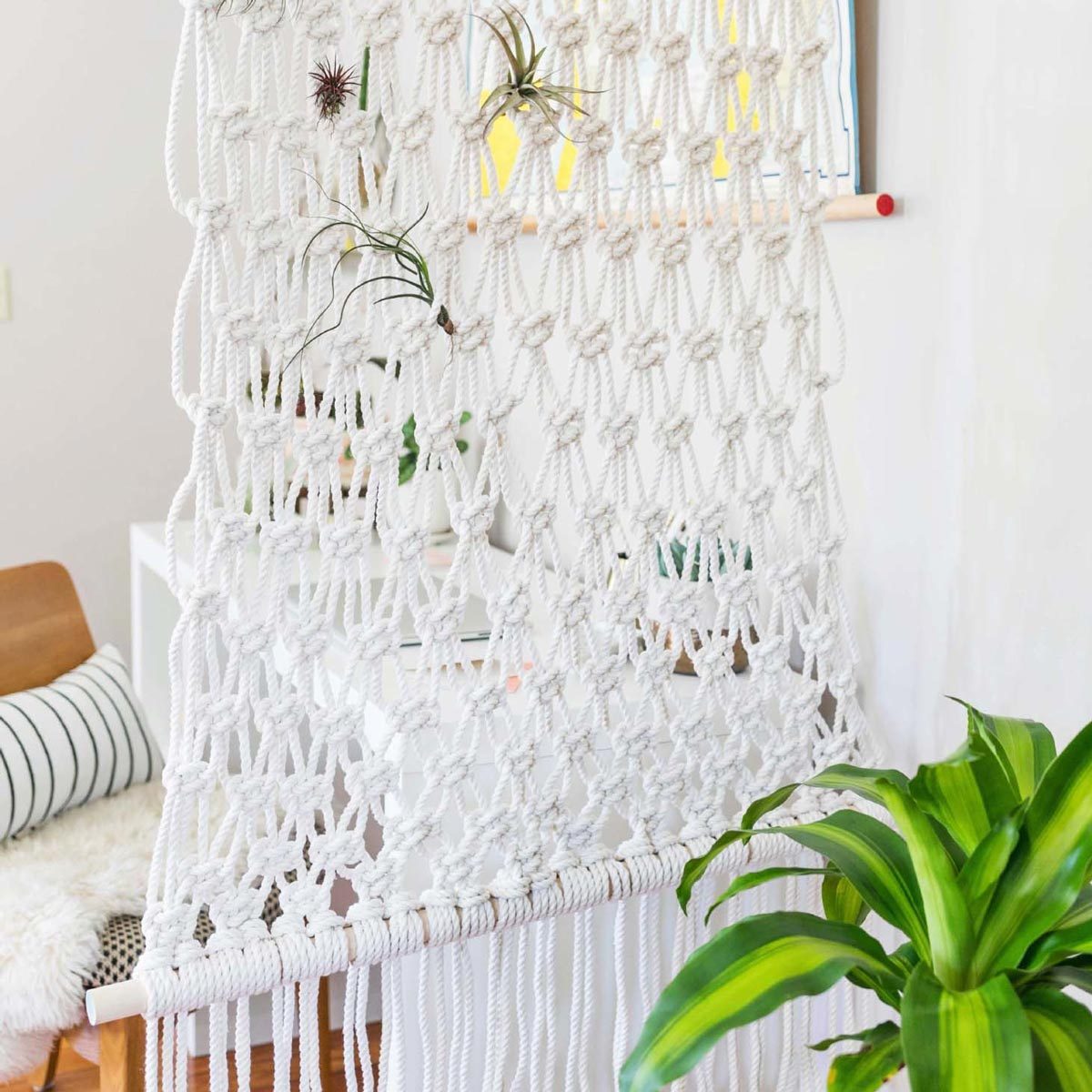 Macrame DIY Room Divider