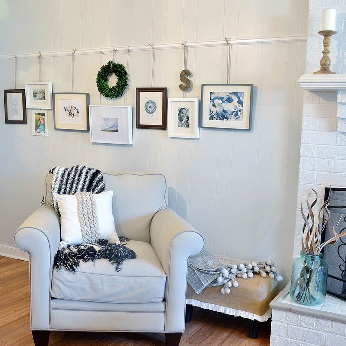 picture-rail wood trim