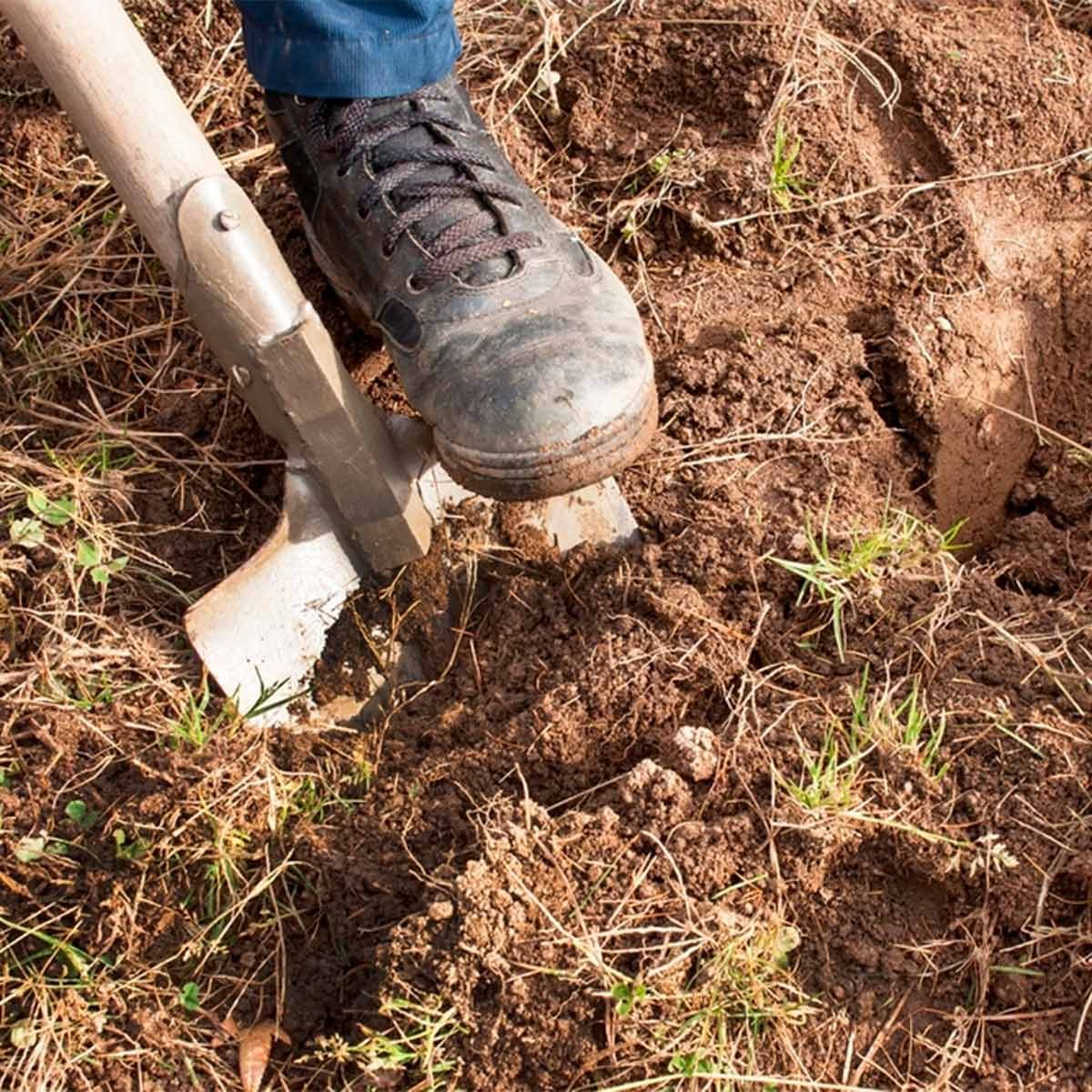 shovel digging