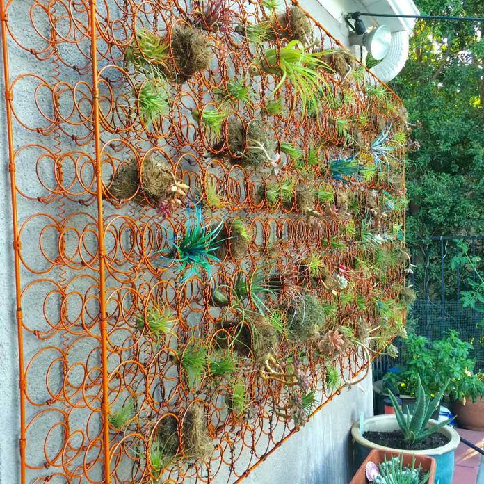 Mattress Spring Flower Wall