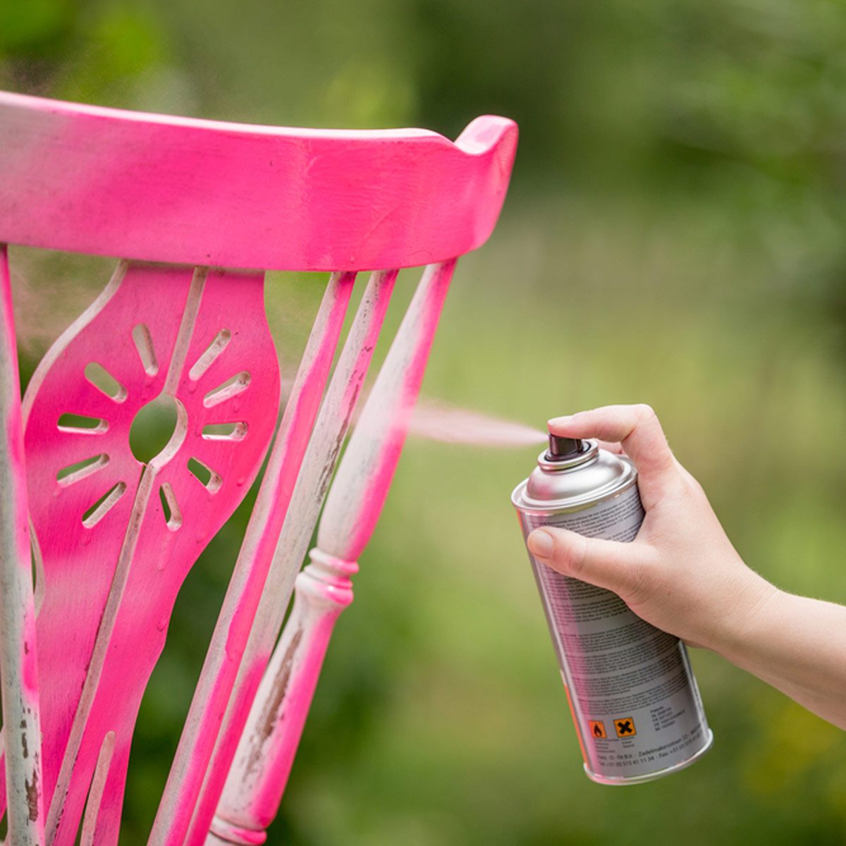 spray paint chair