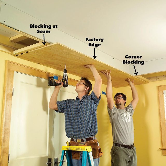 add the plywood soffit box