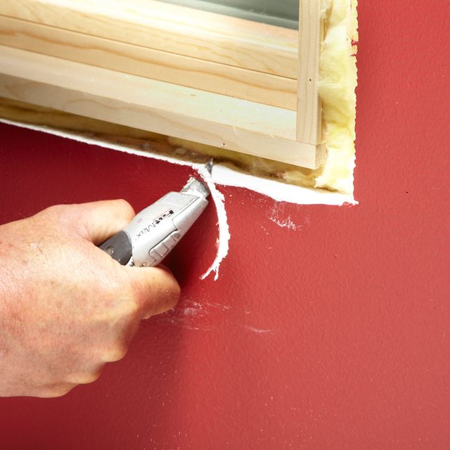 window drywall projects less than 1/8 inch