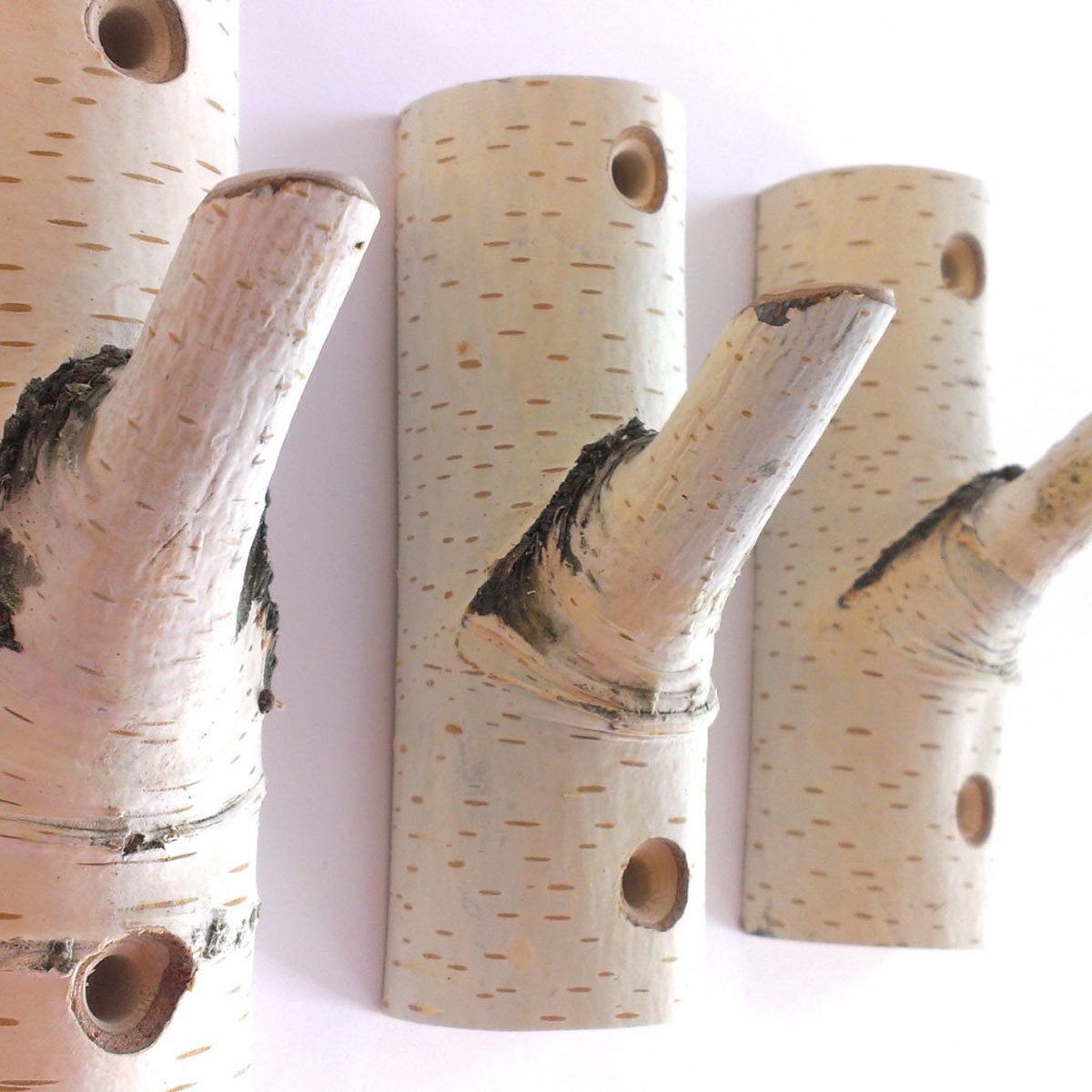 birch coat rack hooks