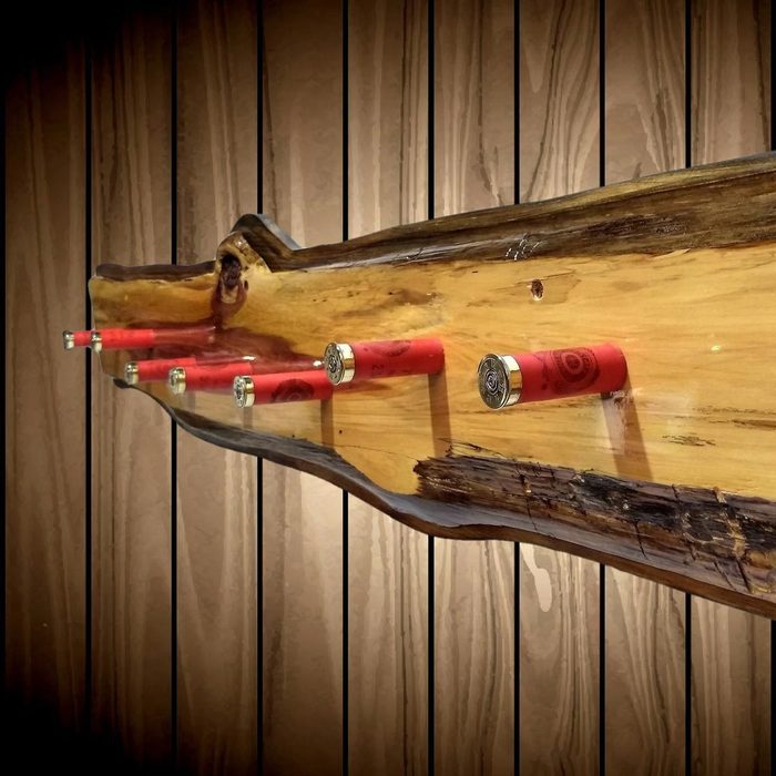 Shotgun Shell Hooks coat rack