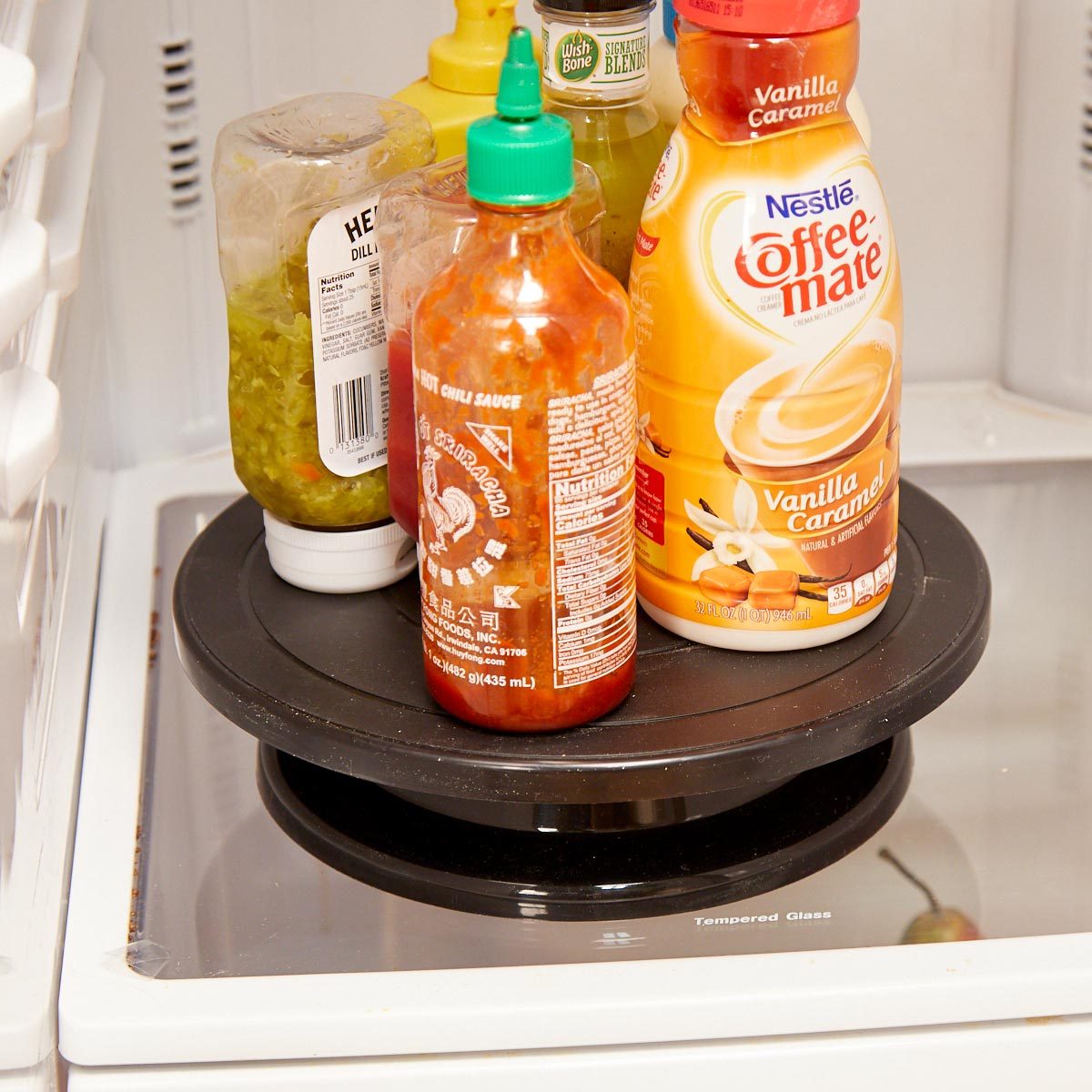 HH lazy susan fridge condiments organization