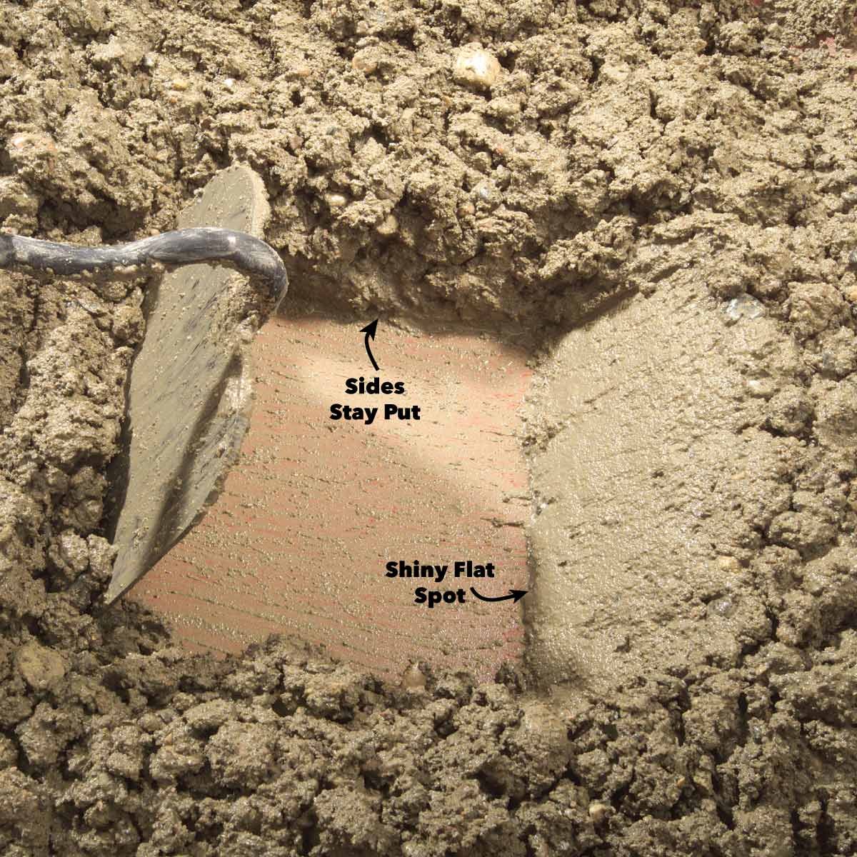 just right concrete mix