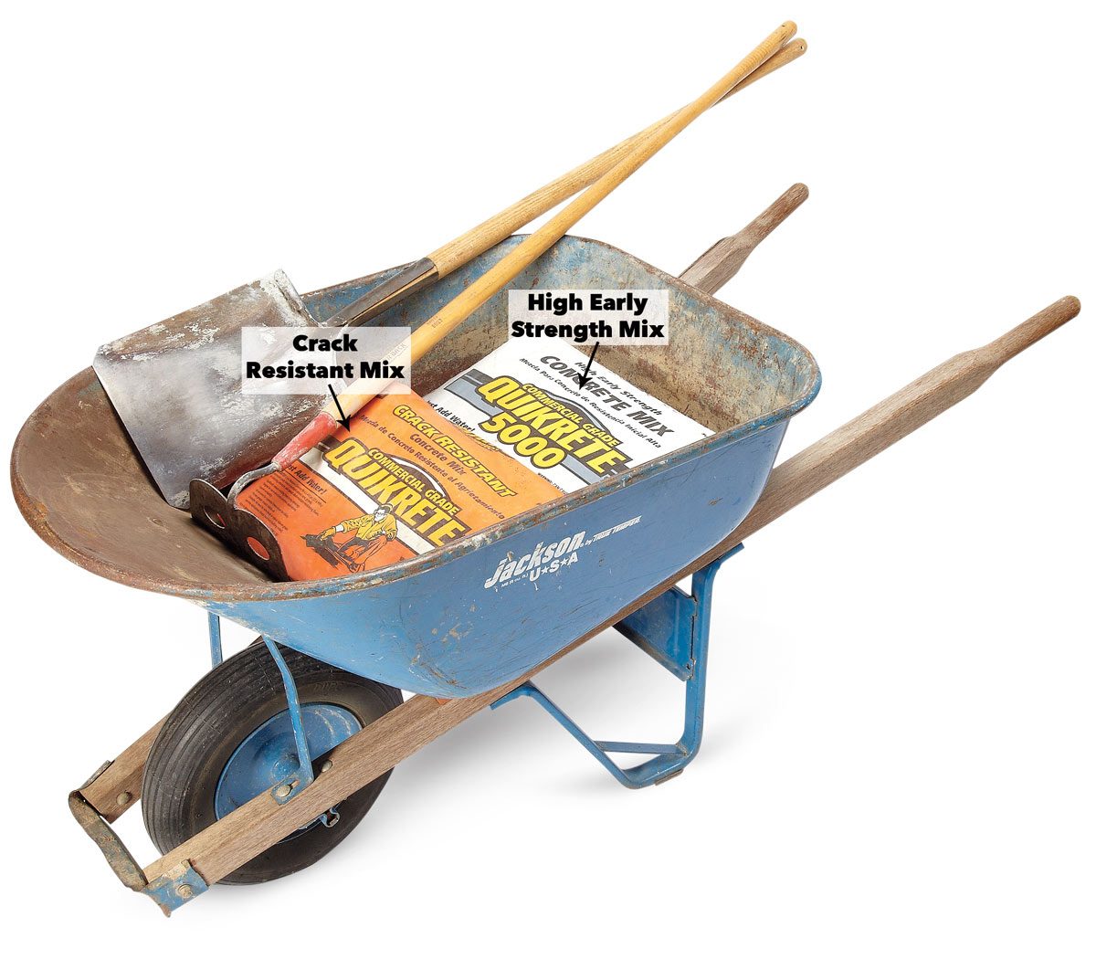 types of bagged concrete 