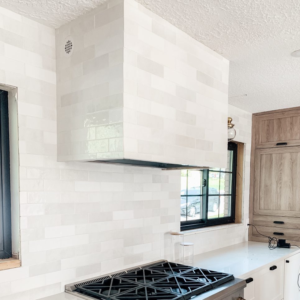 Tiled Range Hood Idea