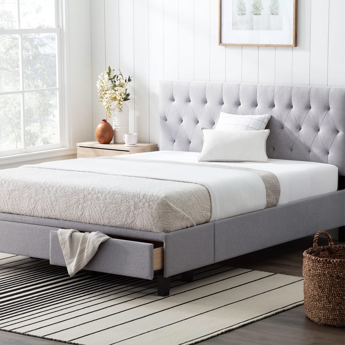 Birch Lane Martel Upholstered Storage Bed