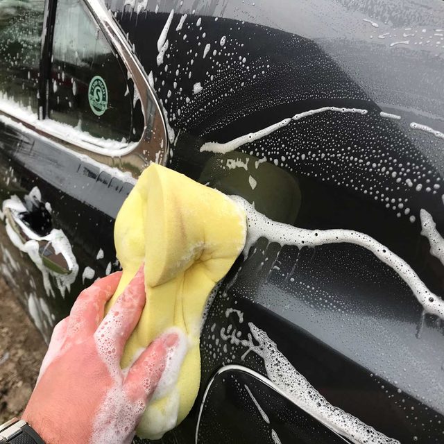 Washing a car