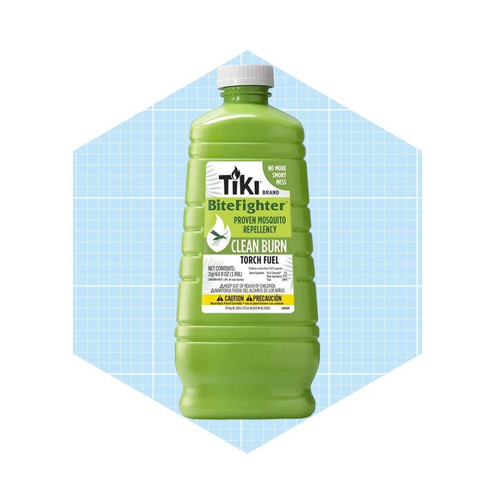 A green bottle labeled 