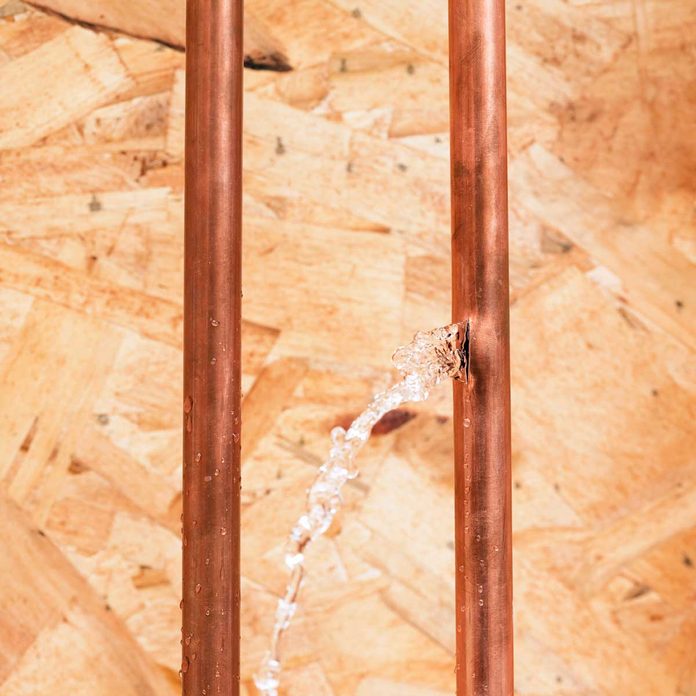 Frozen and cracked pipes