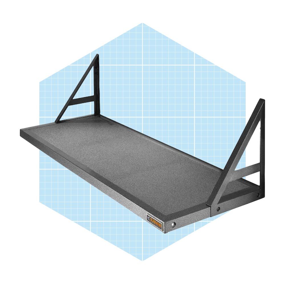 Double Decker Shelf With Hooks