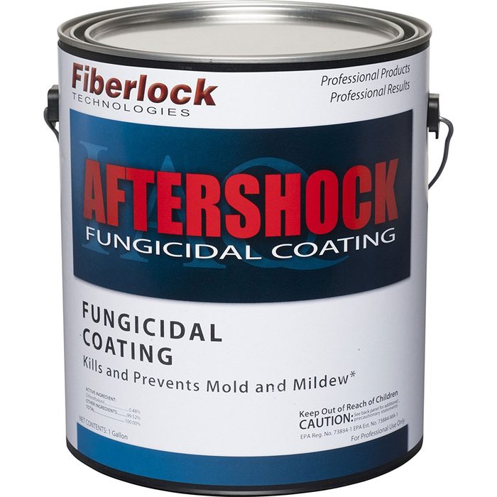 A paint can labeled 