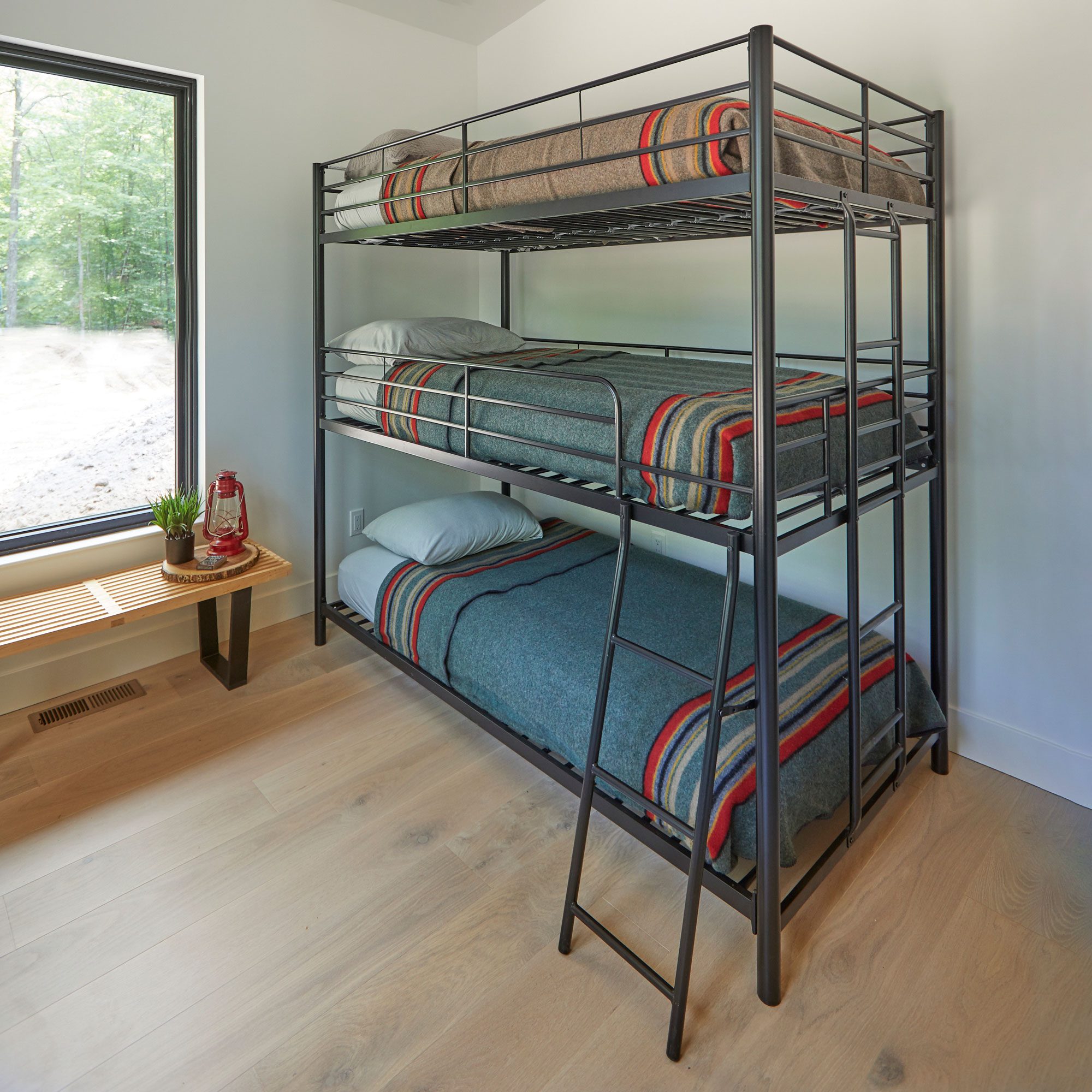 Family Handyman Getaway Avenue Greene Quinton Metal Triple Bunk Bed