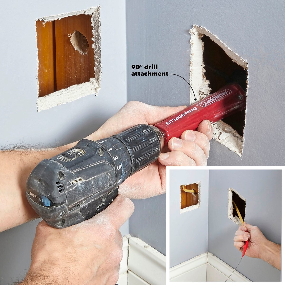 Drill Two Holes to Turn a Corner