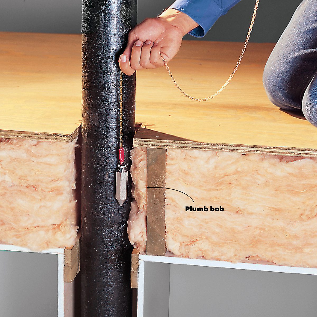 Wire Along The Plumbing Stack