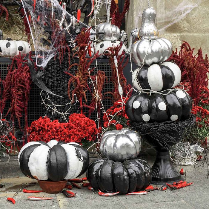 Pattern Painted Pumpkins