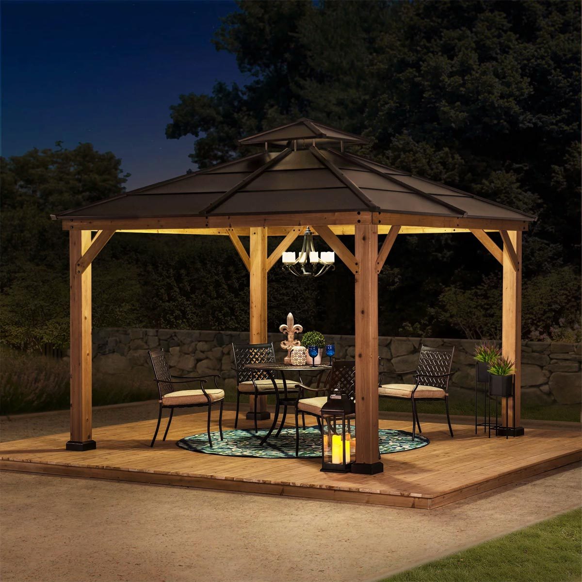 Sunjoy Missouri Collection Cedar Framed Gazebo