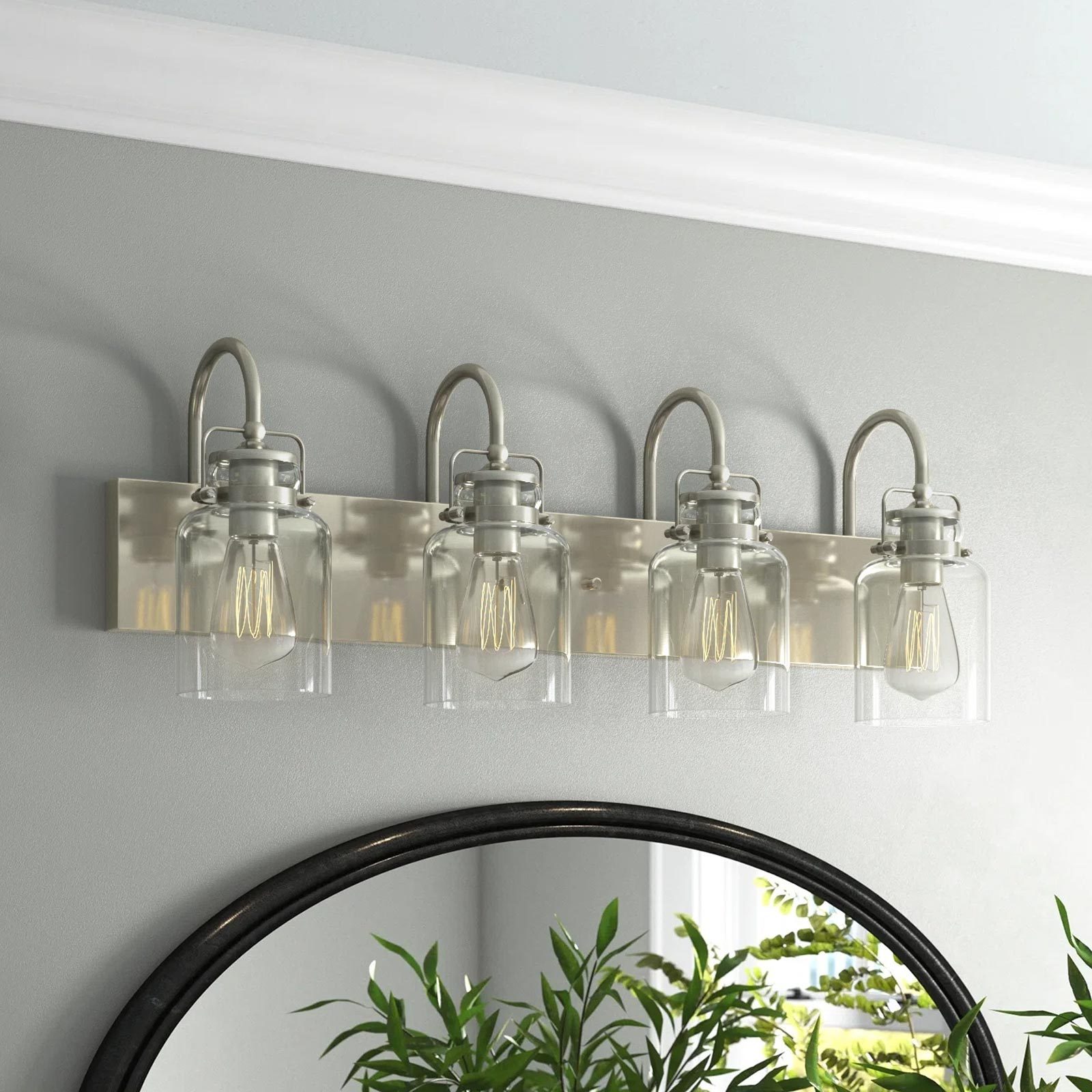 Lough 4 Light Dimmable Vanity Light