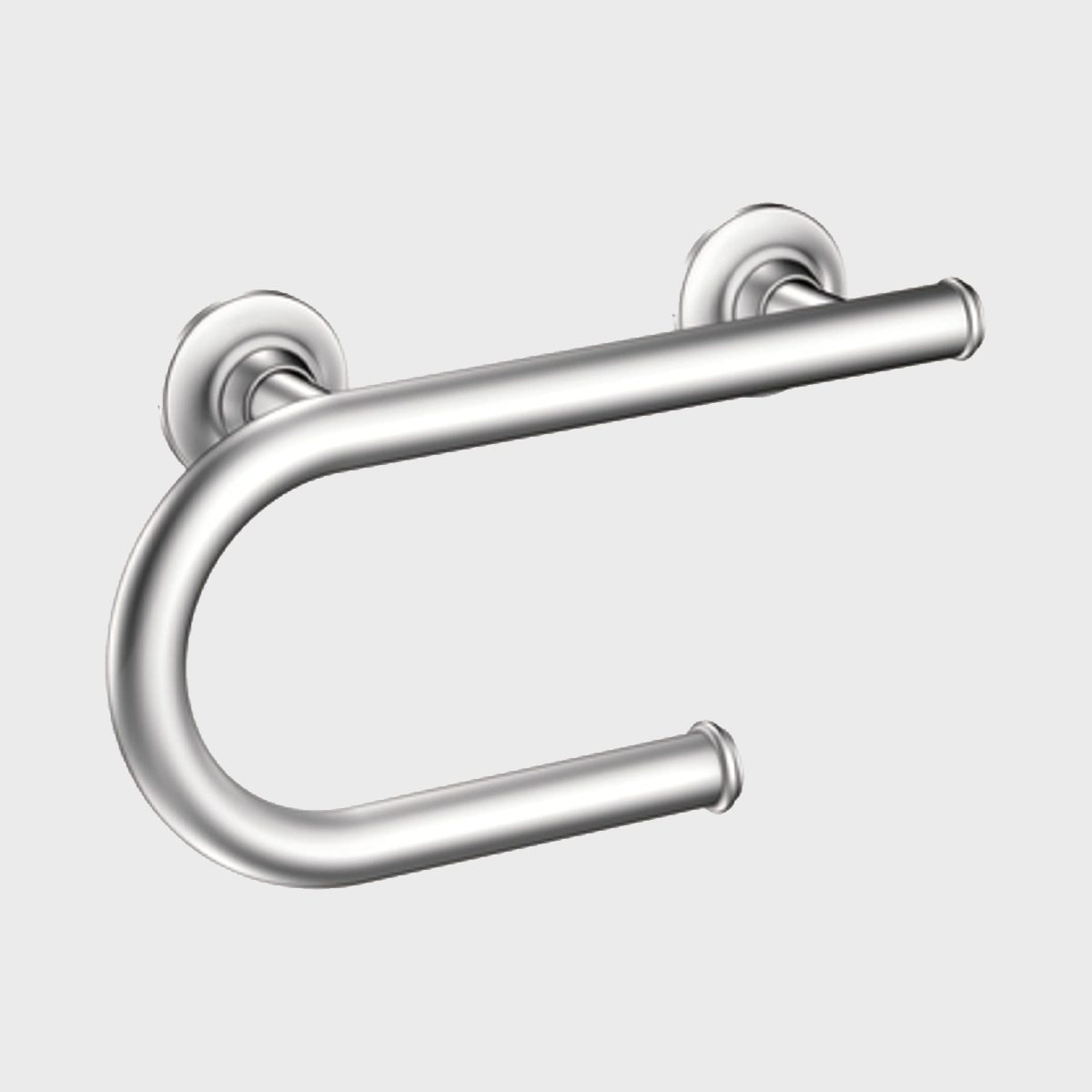 Moen 8 Inch Grab Bar With Integrated Toilet Paper Holder