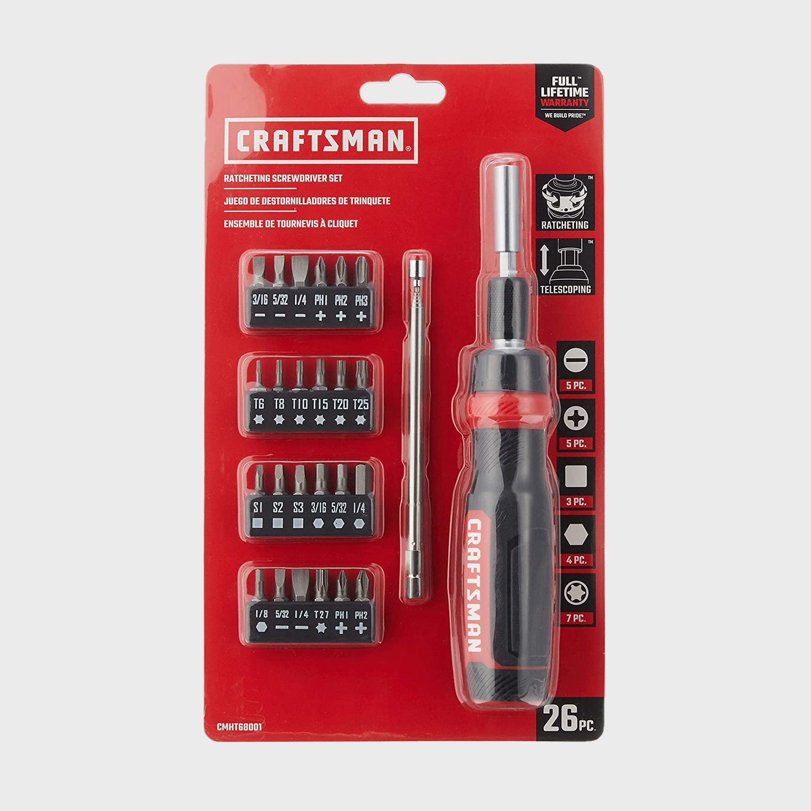 Craftsmen Ratcheting Screwdriver Set Ecomm Via Amazon